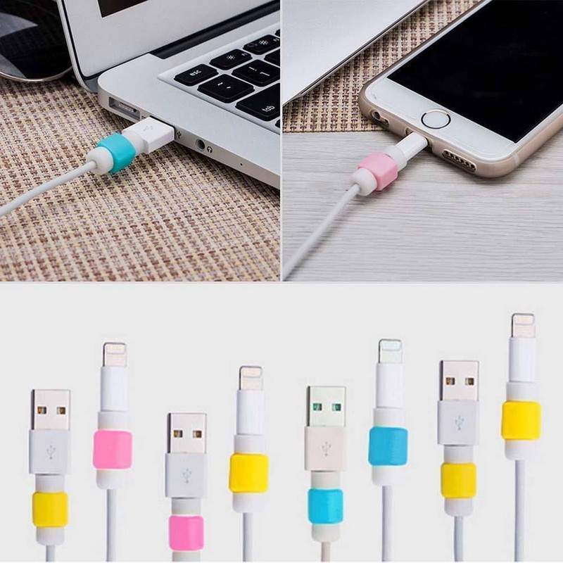 10PCS Protector Saver Cover for iPhone 6/7/Phones USB Charger Cable Cord Wire gallery