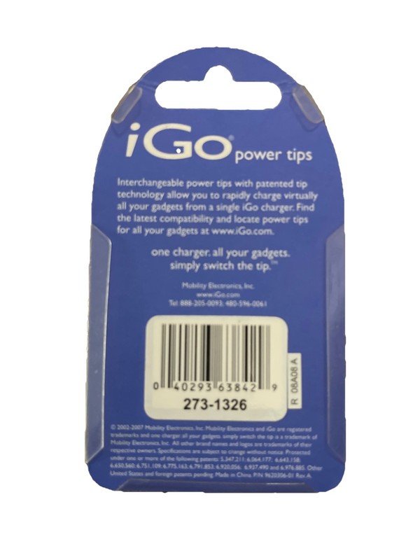 iGo Power tip. 273-1326 Interchangeable Power Tips For Garmin/Sprint/Cingular. gallery