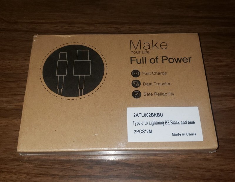 Make your life full of power Type-C to iPhone to lightning BZ Black and Blue gallery