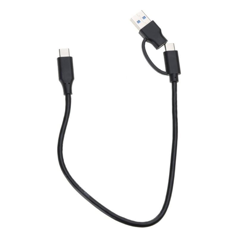 USB to USB C Cable 2 in 1 USB3.0 USB A/C to C Fast Charging 10Gbps Data Sync