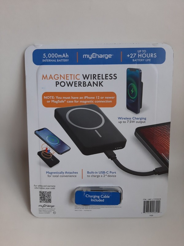 myCharge 5000mAh Wireless Magnetic Powerbank Portable Charger for iPhone gallery