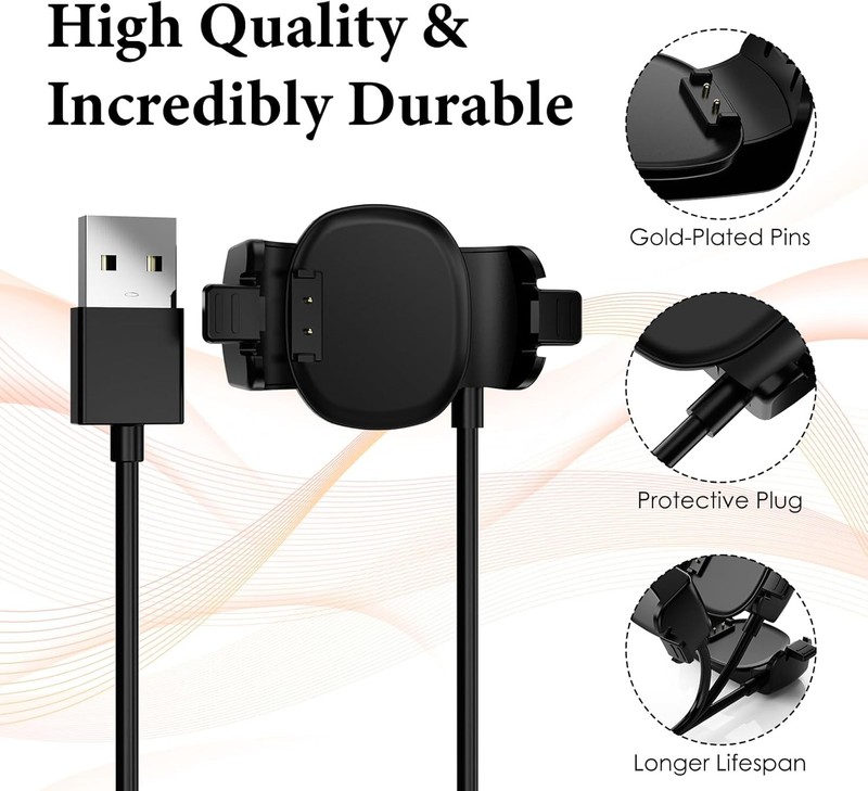 2 Pack Magic Band Charger Compatible with Disney-Magic Plus, 3.3ft Black gallery