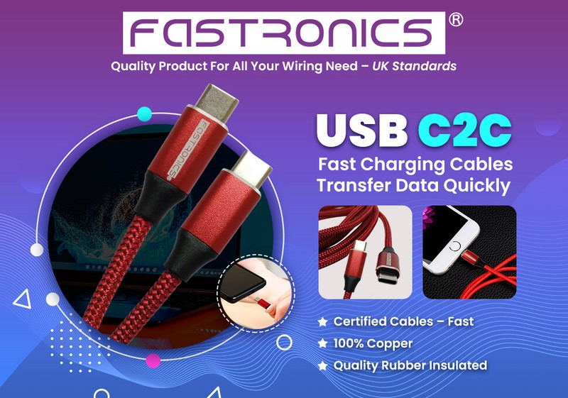 Fastronics USB-C ToC Charging Cable FOR APPLE AirPods Max Wireless N-C Headphone gallery