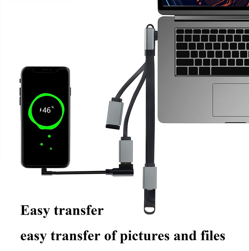 Right Angle Type C 3.0 Male To USB 3.0 A Female OTG Splitter Cable 19cm gallery