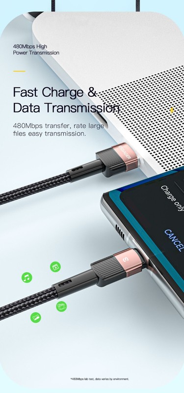 USB Type C Data Cable For Realme Huawei P30 Pro 66W Fast Charging Wire gallery