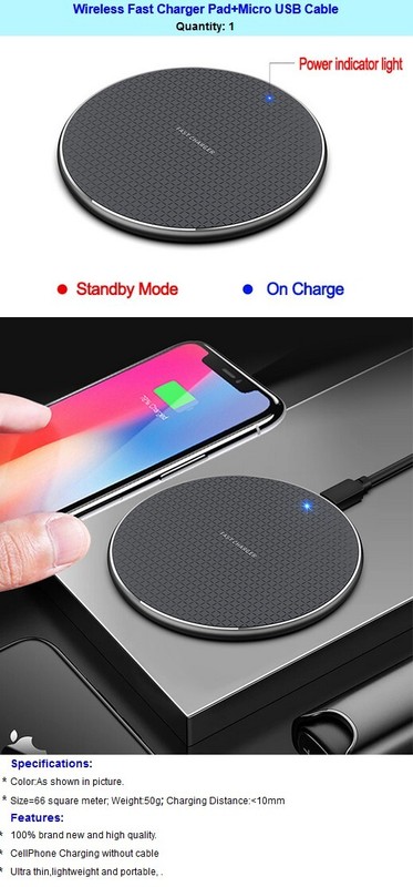Wireless Charger Pad Adapter For Samsung Galaxy Z Flip 5G SM-F707U Smartphone US gallery