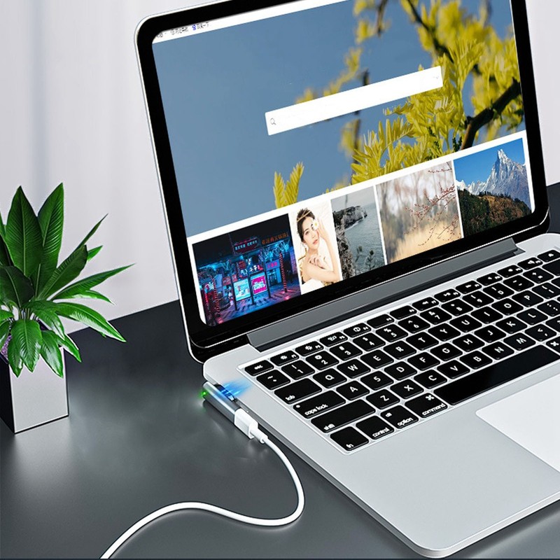 Type C To Magnetic Adapter L Tip PD Fast Charging Magnetic Suction Interface USB gallery