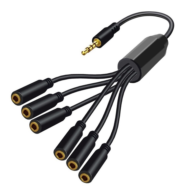 3.5mm 3.5mm 1/8″” Earphone Splitter 4 TRRS Ma9328