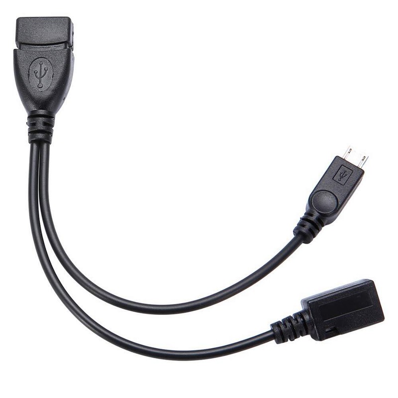 Micro USB Splitter Cable OTG Power Female to Male 5 Pin Adapter Converter gallery