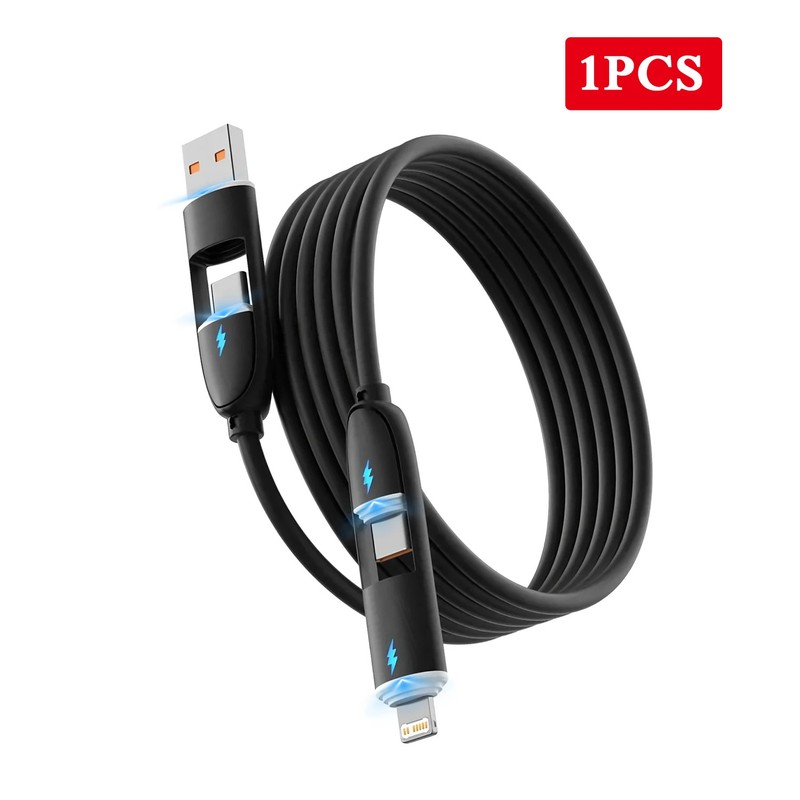 USB-C 2 in 2 Charger Cable 240w Fast charging Cord Usb Type C For iPhone gallery