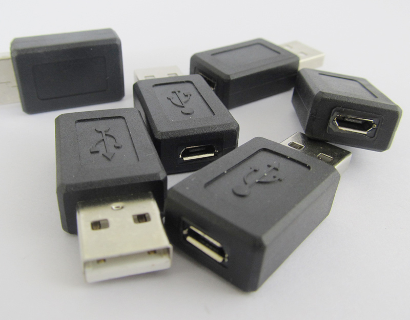 5pcs Micro 5pin USB Female To USB 2.0 A Male Plug USB Adapter Connector gallery