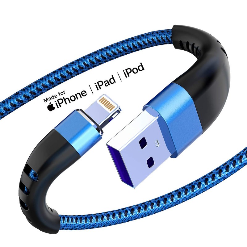 Essri 2Pack for iPhone Charger Cord 3FT, Lighting Cable 3 Feet 3 Feet, Blue