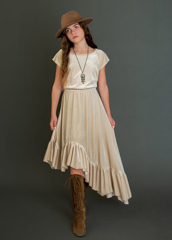 Joyfolie Aleena Ivory Dress Size 7 Girls One-Piece Party Casual