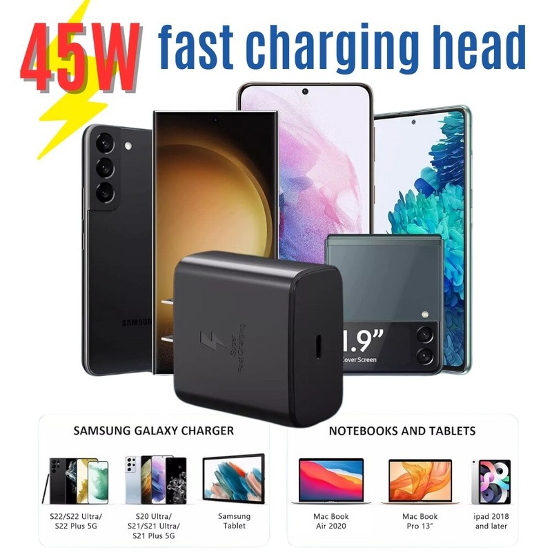 45W USB‑C Super Fast Wall Charger for Samsung Galaxy S22 S23 S24 Ultra Plus Note gallery