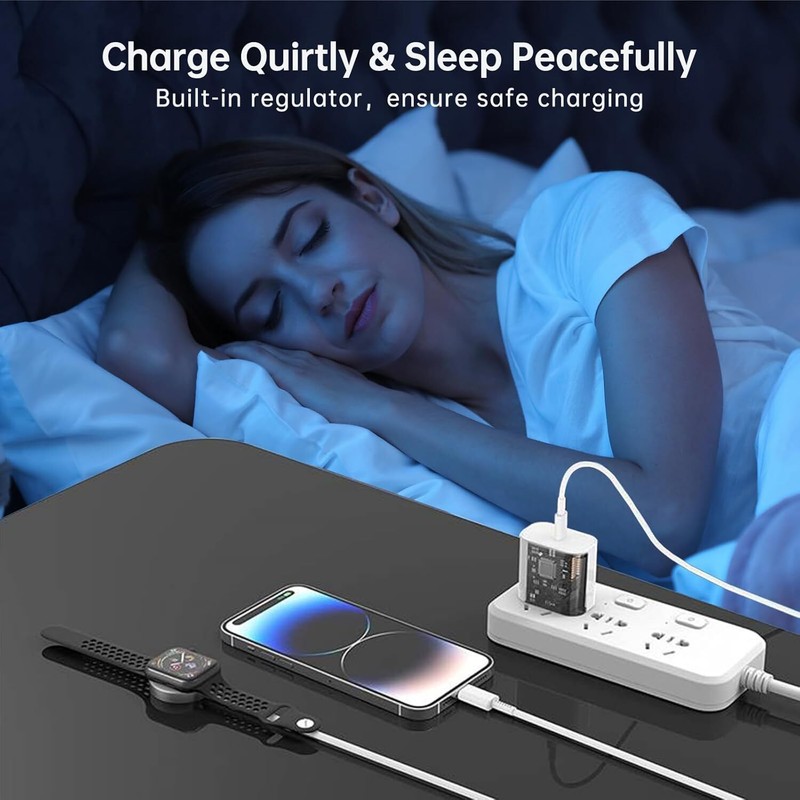 40W Fast Car Charger 3 IN 1 Charging Cable For iWatch 9/8/7/6 iPhone 17 16 15 14 gallery