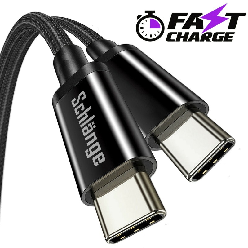 ✔Nylon Braided Rope (Type C to Type C) Data Sync Charger Charging Cable Cord LOT gallery
