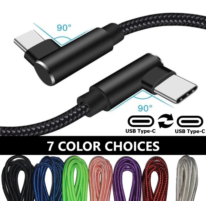 3 Pack 6ft USB C Fast Cable Charger Braided Nylon 90 L For Galaxy S9 S20 S21 S22 gallery