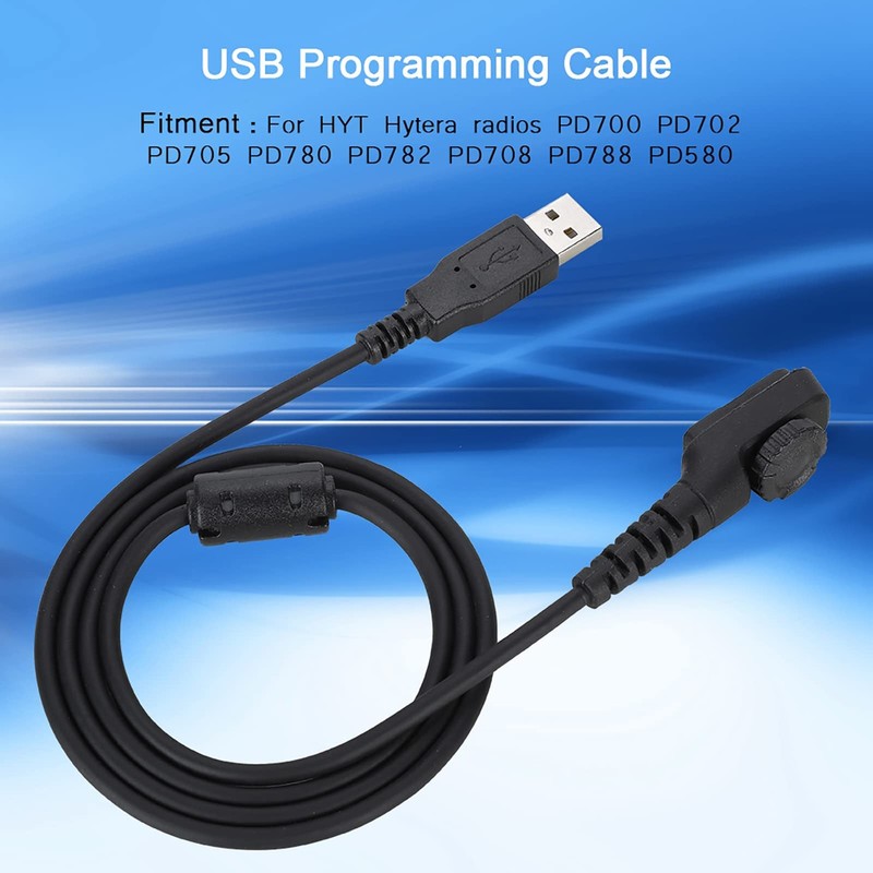 100 cm / 39.4 inch Walkie Talkie Programming Cable Write Frequency Line for H... gallery