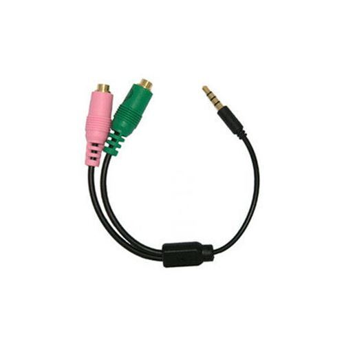 PC35-PH35G – Gold Plated PC Computer Headset to 3.5mm Smartphone Adapter