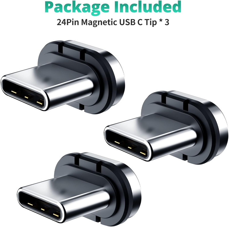 24Pins Magnetic USB C Connector Tips Head , Compatible for Most Type C gallery