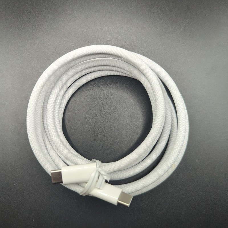 GENUINE Apple 240W USB-C Braided Charge Cable 2M - White A2794 gallery
