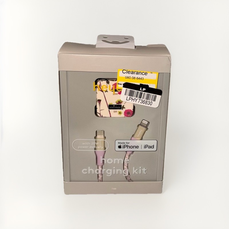 iPhone Wall Charger, Pink Cord ￼