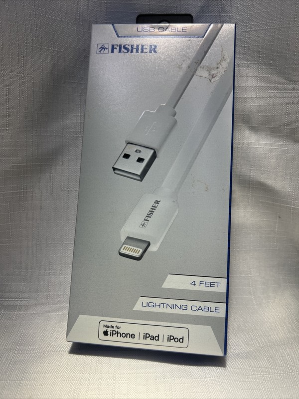USB Cable Fisher iPhone, IPad, Ipod 4 Feet