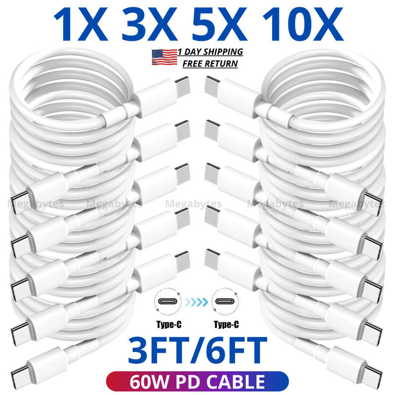 Fast Charging Type C Cord 5A PD Data Line USB-C Charger Cable For Samsung Huawei