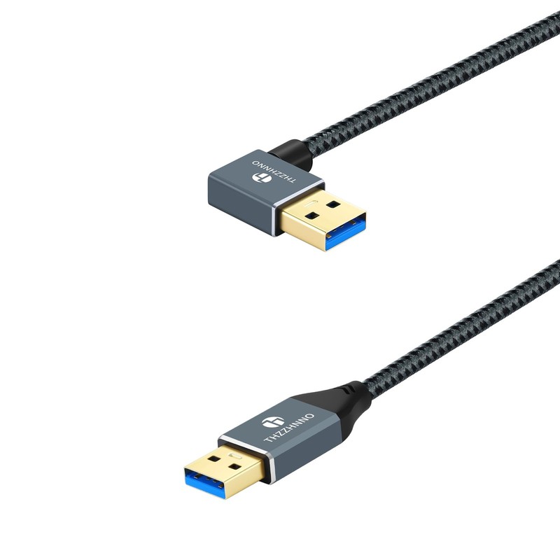 Left Angle USB To USB C Extension Cable 1.6FT 10Gbps 90 Degree HighSpeed gallery