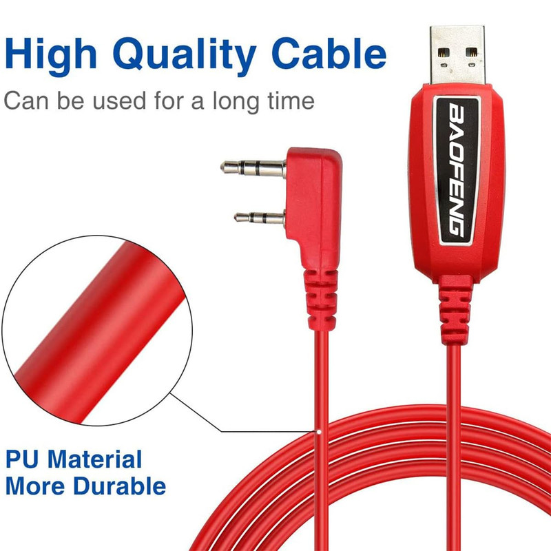 USB Programming Cable PL2303 Support Chirp for Ham Radio UV-5R BF-F8HP GMRS Win gallery