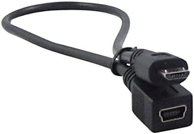 YCS basics 1 Foot USB Micro Male to USB Mini Female Adapter Cable