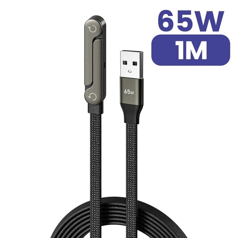 2-in-1 Invisible Holder Charger Cable–240W Fast Charging Cord with Phone Stands