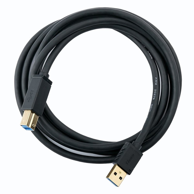 3 Feet 1 Meter USB 3.0 Printer Cable A To B Male Cord Superspeed Data Black gallery