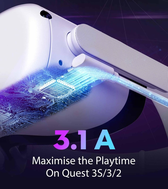 Link Cable 10FT with Meta/Oculus Quest 3S, Quest 3, Quest 2/, PICO 4 VR Heads... gallery