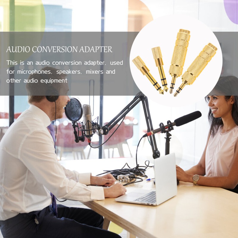 4 Pcs Adapter Microphone Travel Headphone Cable for Headphones gallery