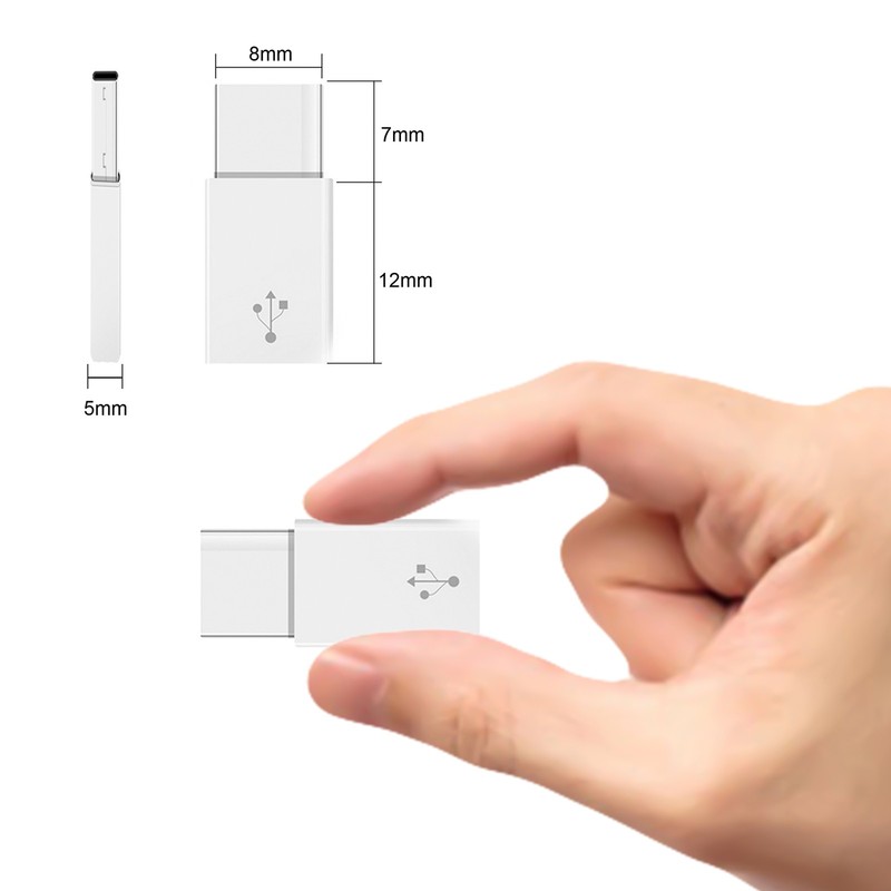 5 Pack V8 to Type-C Adapter Plug Micro USB to USB C Converter for Phone Charging gallery