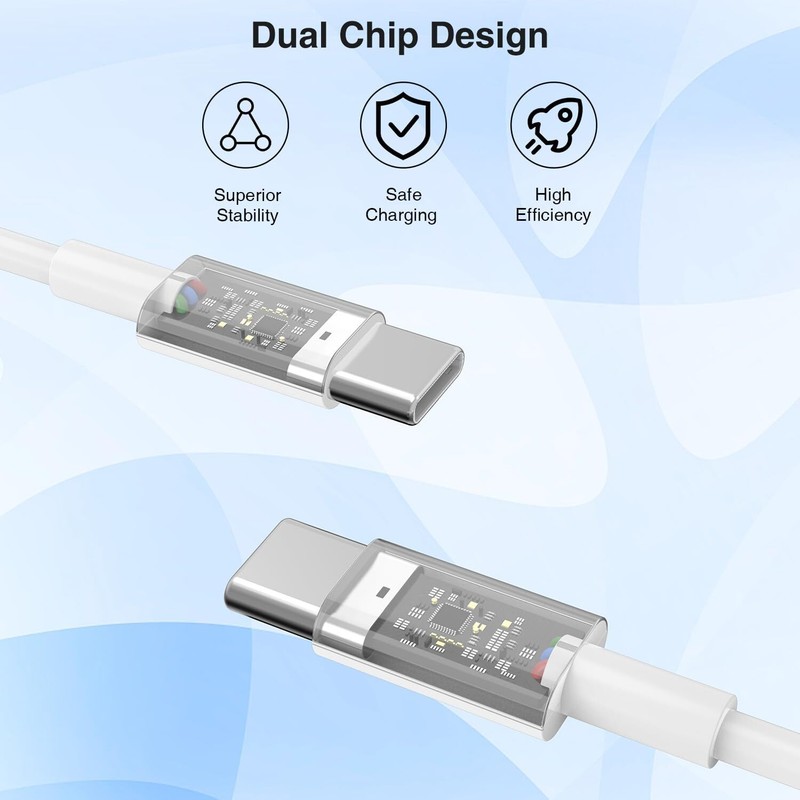 100W USB-C to USB-C Type-C Cable PD Fast Charger For Android iPhone 15 Macbook gallery
