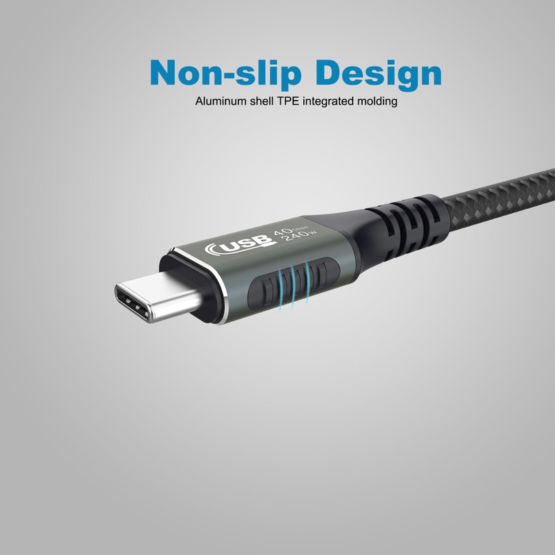 Thunderbolt 4 3 USB4.0 Type-C 3.2 USB-C M/M Cable 40Gbps 8K 240W Charger Adapter gallery