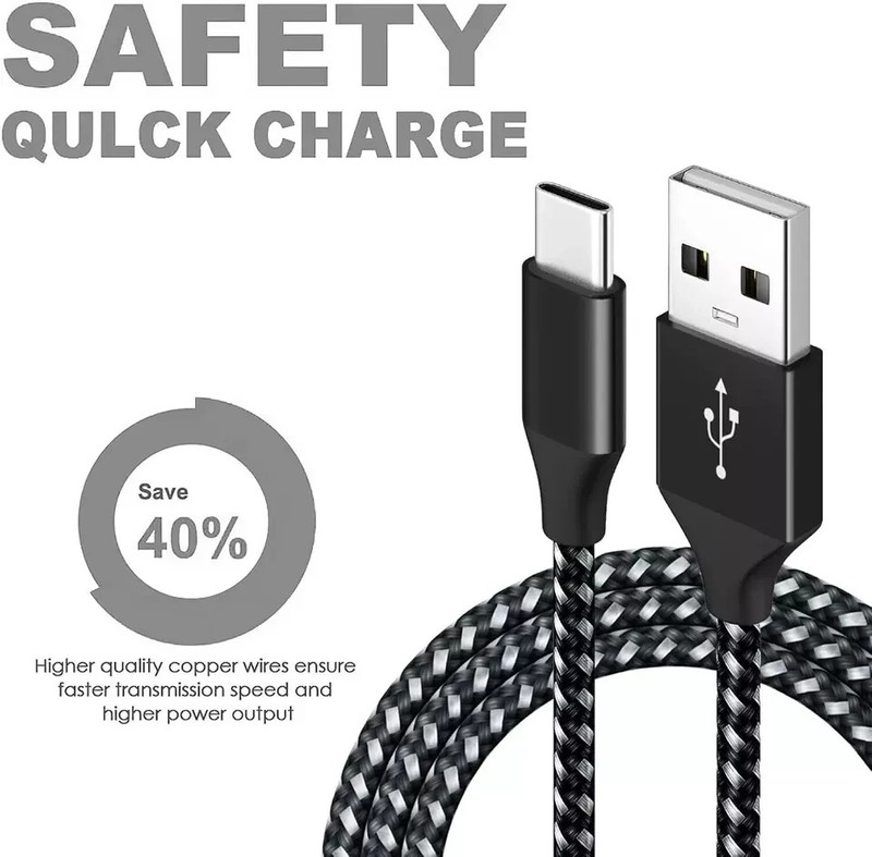 Heavy Duty Charging Phone Cable Type-C USB-C For Samsung Android LG Charger gallery
