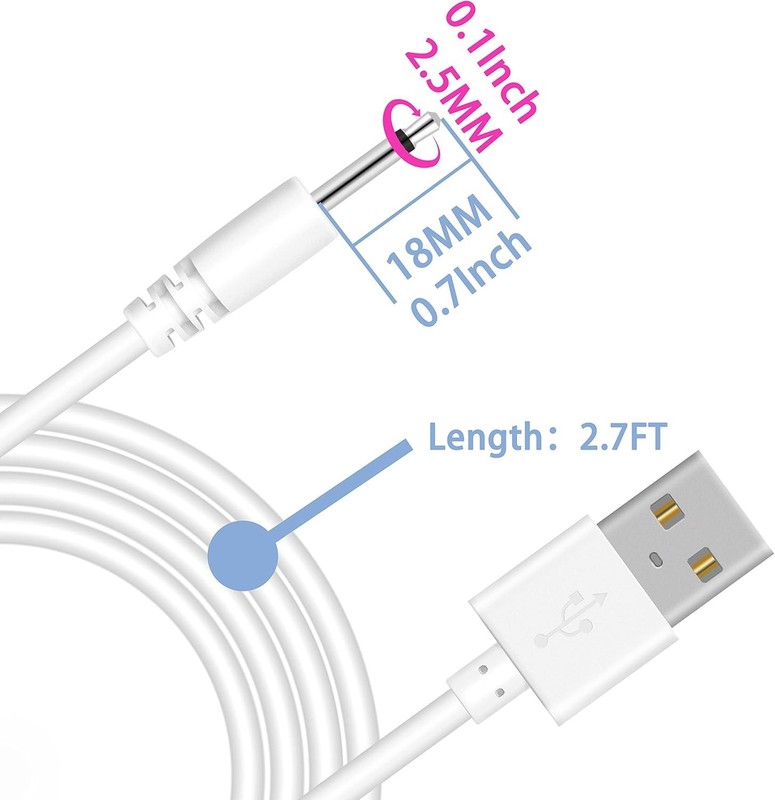 Fast-Charging 2.7FT USB DC Cable - 2 Pack, Pure Copper for Ultimate Durability gallery