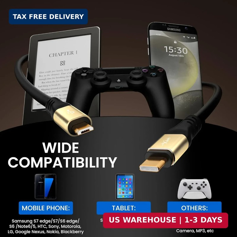 Micro USB Cable 20FT, Extra Long USB 2.0 C to Micro Cord Support Charge & Data T gallery