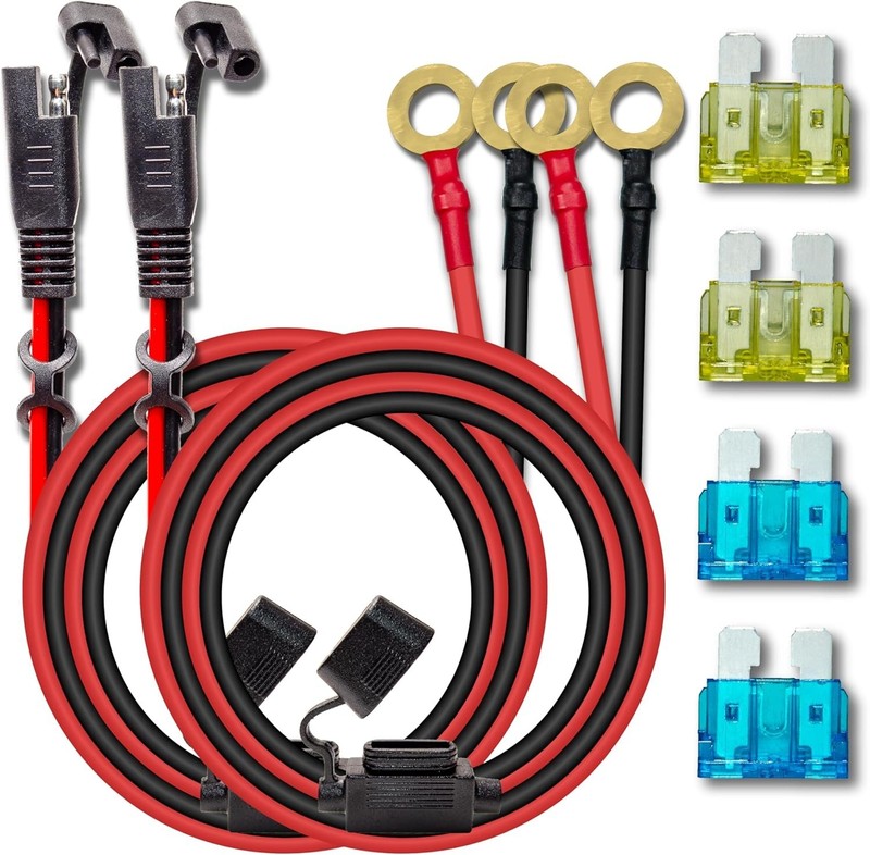 2PCS 10AWG 6FT Charger Cable with 15A & 20A Fuse gallery