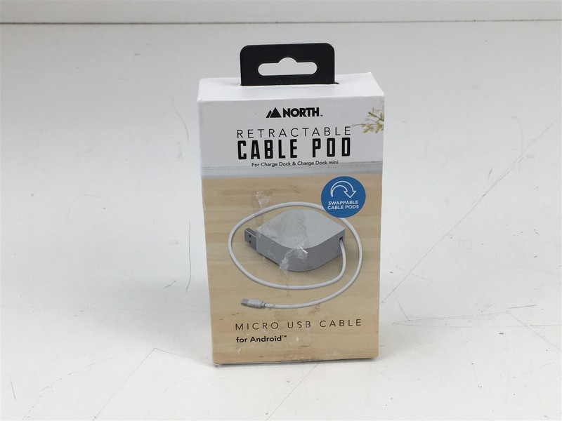North Retractable Cable Pod Micro USB Cable