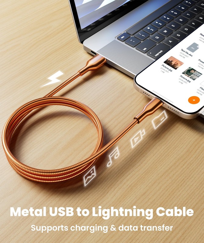 6FT Chew Proof Metal Braided Lightning Cable - MFi Certified Indestructible U... gallery