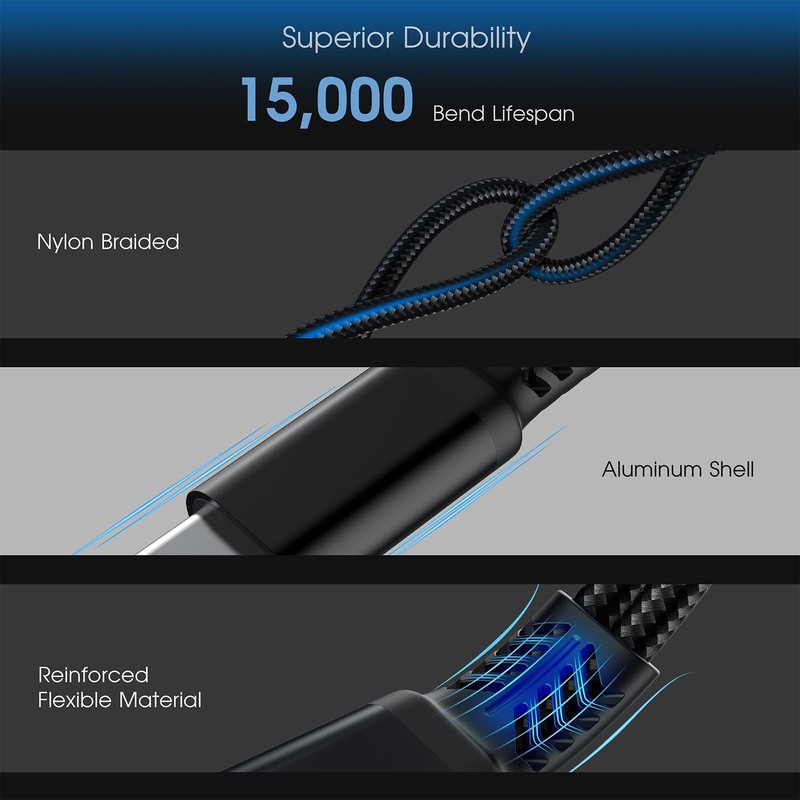 Marsno 𝐔𝐩𝐠𝐫𝐚𝐝𝐞𝐝 USB C Splitter, 2-in-1 Dual C Headphone and Black gallery