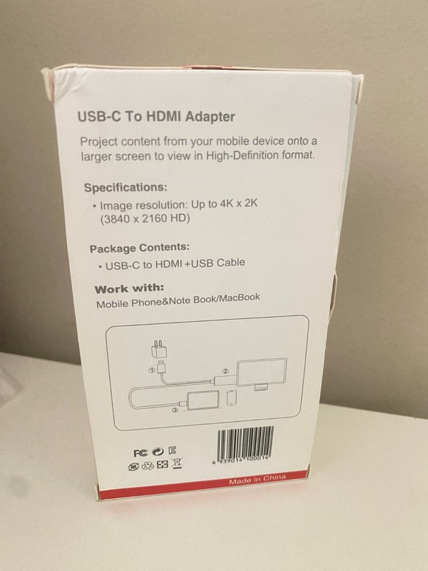 Premium Type C to HDTV Cable USB-C TID# A41-00161-A56-11 USB-C to HDMI+USB Cable gallery