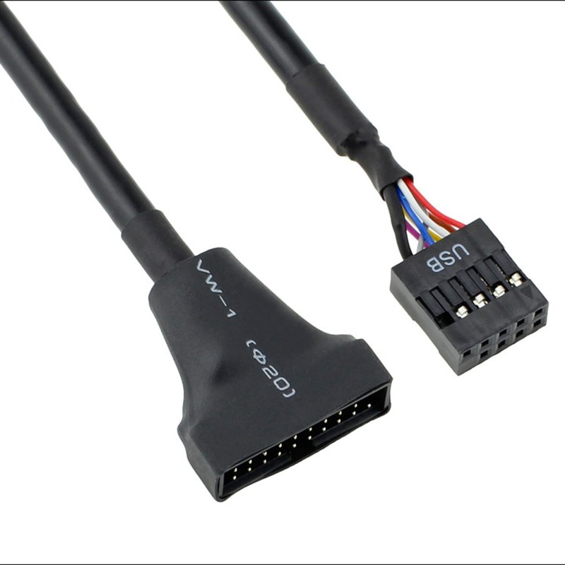 USB 3.0 to USB 2.0 Header Adapter Cable, USB3.0 19Pin to USB2.0 9Pin Female M…