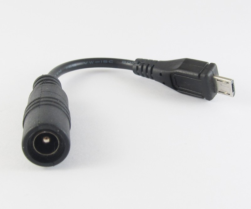 10pcs 5.5×2.1mm DC Female Power Supply Adapter to Micro USB Plug Cable 12cm
