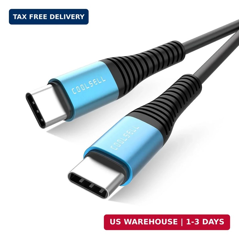 6 inch Short USB C Cable,3 Pack Silicone 60W Fast Charging Cord USB C to Type-C