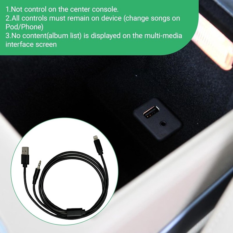 AUX in Adapter, Male to Female, 3.5mm, Compatible with BM-W Mini Coo-per, Red... gallery